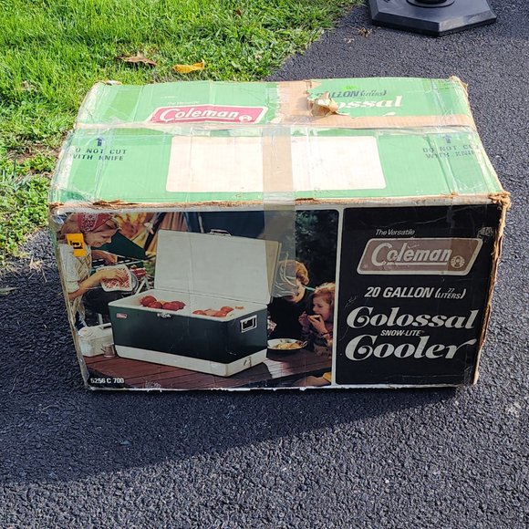 Vintage Coleman Colossal Metal Cooler 20 Gallon Snow-Lite Ice Chest inserts ONLY - Picture 7 of 7